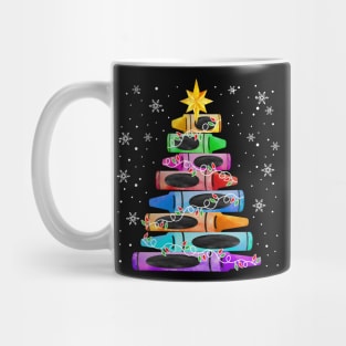 Christmas Crayon Tree Light Mug